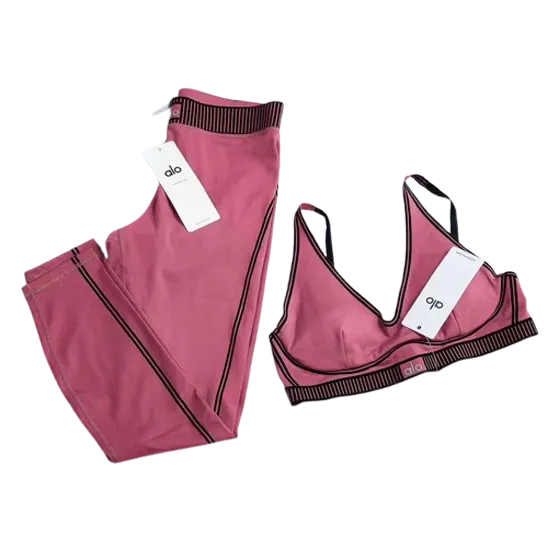 The ALO Two-Piece Set - Misty Pink