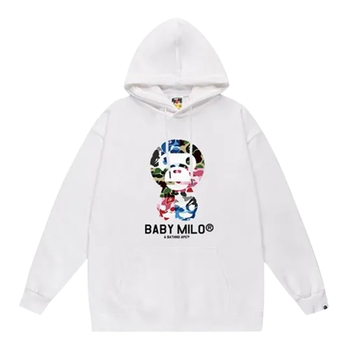 Baby Milo Hoodie BAPE - White